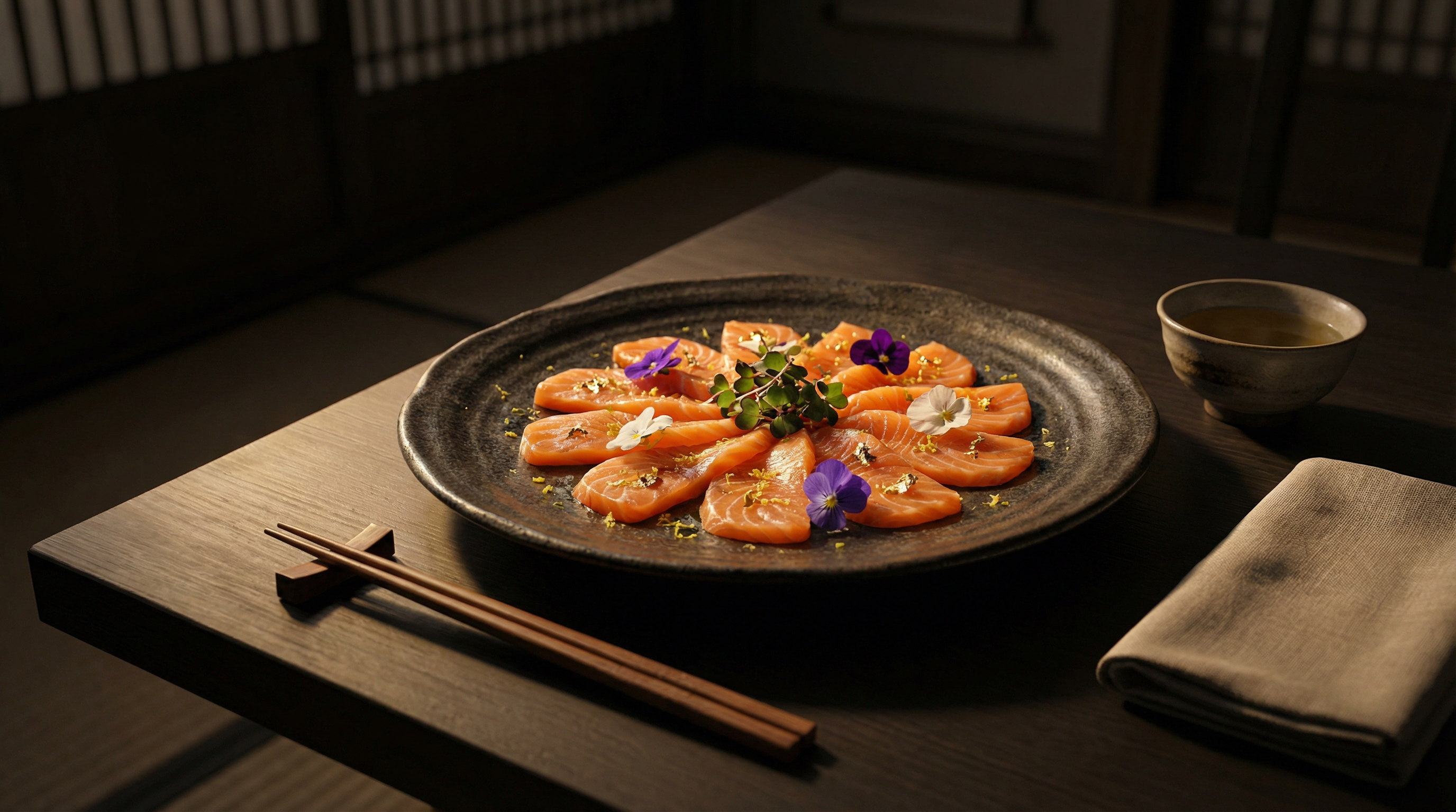 乌蒙冰霜三文鱼刺身